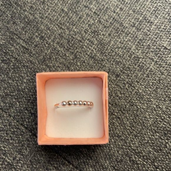 𝅺STERLING silver 925 beaded ring - Picture 3 of 3